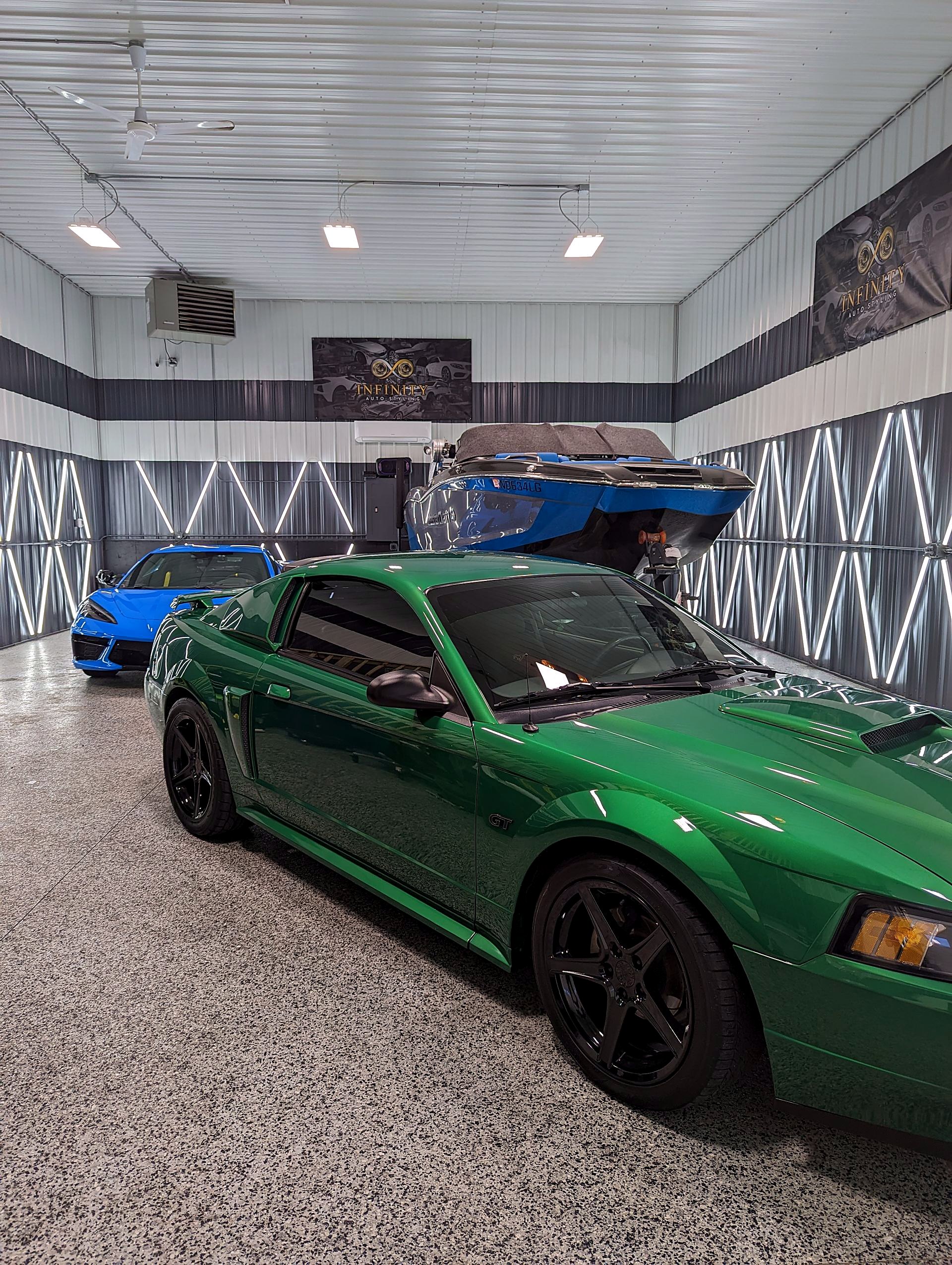Inside the Infinity Auto Styling shop